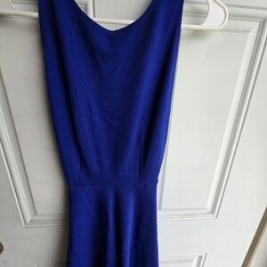 Elegant Blue Sleeveless Dress